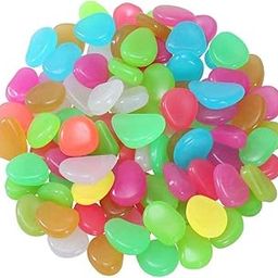 KRIAA ENTERPRISE Glow Pebbles for Fish Tanks, Terrariums, Outdoor Gardens - Luminous Pebbles for Pathways, Gardens, and Outdoor Spaces - Glowing Stones for Aquariums - (Pack of 100)-picture-11