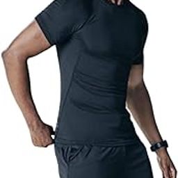 Mens 2Way Strecheble Short and Half Sleeve Compression T-Shirt for Swimming, Gym, Running and All Sports-image-89