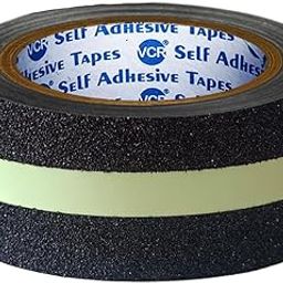 VCR Anti Skid/Anti Slip Tape - Glow in Dark - 5 Meters in Length - 50mm / 02" Width - 24 Rolls Per Pack for Safety and Traction, Stairs, Slippery Surfaces - Waterproof Anti Slip Glow in the Dark-image-5