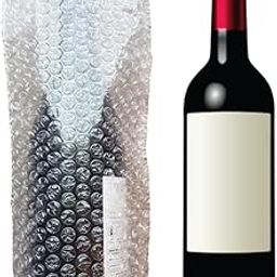 STYLELAB Bubble Pouch For Bottle 15x6 Inches Size Whisky/Beer Wine Bottle Cushioning Transparent 60 GSM (Pack of 10)-26