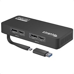 Plugable 4K DisplayPort and HDMI Dual Monitor Adapter for USB 3.0 and USB-C, Compatible with Windows-image-10