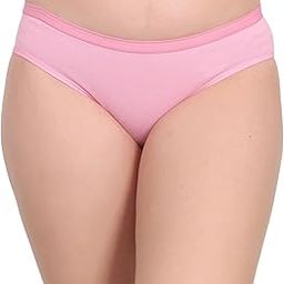 Women's Solid Cotton Bikini Panty – Soft Mid-Rise Everyday Comfort Underwear-image-48