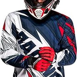 WANDERLOOMS Bike Rider Jersey for Men Full Sleeve T-Shirt Round Neck Trackside Thunder Graphic Printed Riding Clothes Sports Tshirt-image-23