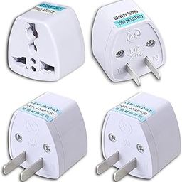 KAVANA (4 PCS) India to USA Converter Plug, Type-A Plug Adapter, Socket Converter Plug, India to US Converter Plug, Universal Travel Adaptor for USA, USA Converter Plug for India-image-30