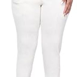 Women's Solid Cotton High Waist Ankle Length Jegging Trousers with 2 Side Pockets | Office Wear Summer Pants | Regular Fit, Stretchable, Comfortable & Stylish Everyday Bottoms-image-7