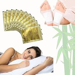 Body cleansing toxin removal detox foot patches anti swelling ginger detoxing pain relief - 10 Pads-image-93