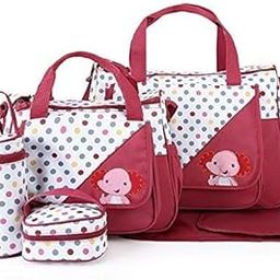 5PCS Diaper Bag, Multi-Function Travel Diaper Bag, Baby Maternity Nappy Changing Bag,Baby Stroller Pram Bag Organizer-image-94