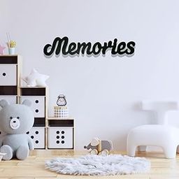 Estella® “Memories” Wall Art Decor – Inspirational Word Art for Photo Wall, Gallery Wall, or Living Room Wall Decoration – Motivational Wall Quote – Complements Family Picture Frames – Black - Ready to Hang (12 x 2.5 Inch )-image-35