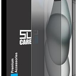 SupCares Military-Grade Privacy Tempered Glass Screen Protector for iPhone 16 Plus and 15 Plus (6.7 Inch) With Installation Kit | Edge to Edge Coverage | Black-21