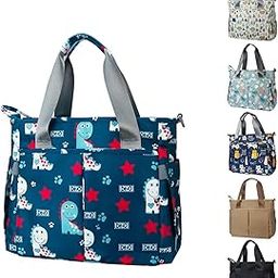 Diaper Bag Tote Waterproof Messenger Purse Baby Bags for Mom and Dad Multifunction Large Travel Diaper Tote Bags-image-17