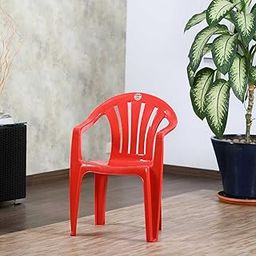 Cello Plastic Capri Chair - Red | Strong and Durable | Easy to Clean | Chair for Living Room, Bed Room, Kitchen, Office Room, Outdoor | 3 Years Warranty-image-31