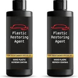 Plastic Restoring Agent For Car | Multi Usage Car Maintenance Specialist On Dashboard,Seat,Door Panel, Wheel Eyebrow | Nano Plastic Refresh Coating Protection from UV Rays & Fading Pack Of 2, 200ml-image-11