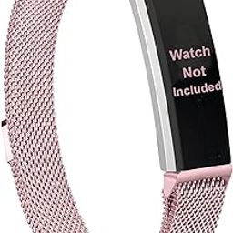 Zitel Band Compatible With Fitbit Alta/Alta HR - Stainless Steel Magnetic Lock Metal Strap-picture-26