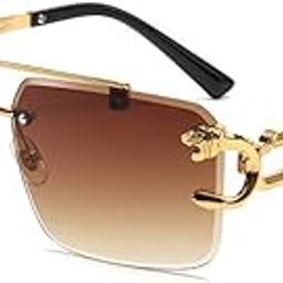 Stylish Rectangle Frameless Sunglasses for Shopping and Driving | Rimless Shades for Ultimate Sun Protection for men and women-picture-18