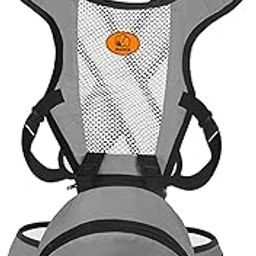 THE STYLE SUTRA® Baby Carrier with Hip Seat Baby Shoulder Carrier for Mom Travelling Gray-image-49