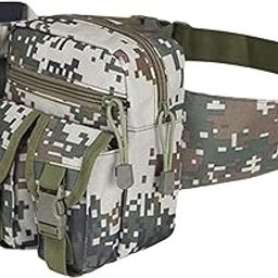 VELURA SYDL Waist Pack Bag Pouch Fanny Pack Water Bottle Holder Gray Camouflage|1 Piece Waist-image-64