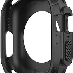 Cocoonkart 49mm Rugged Case All Around Shockproof Protective Cover Bumper for Watch Ultra 2 (2024) -(Black)-image-22