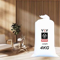 generic VLV Beans Beans Premium 4 Kg Beans for Bean Bag Filling | Bean Bag Filler | High Density White Balls (4 kg Beans)-picture-39