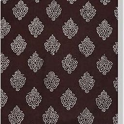 Pure Cotton Women's Unstitched Ethnic Motif Printed Fabric Dress Material (Length 2.5 Meters, Width ~42 Inches)-picture-45