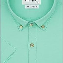 100% Cotton Plain Solid Half Sleeves Regular Fit Casual Shirt for Men-image-4