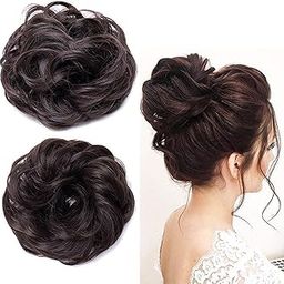 Zintalic Synthetic Hair Bun Extension Artificial Juda For Women And Girls, Natural Black, Pack Of 2-image-52