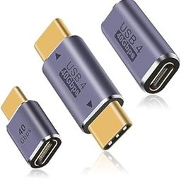 atdaraz USB C Extender Adapter, USB C Coupler 40Gbps,100W PD and 8K@60Hz Video Display, Type C to Type C Adapter for Steam Deck, MacBook,Thunderbolt ect (3 Pack)-image-51