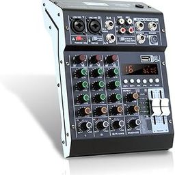 Dabeatz Professional 4 Channel Mixer | XLR + TRS + 6.35MM Input Ports | USB MP3 & BT Support |Delay & Repeat FX | Stereo Output |48V Phantom Power | Stereo Control Room, Headphone, Aux, EFF (99 DSP)-picture-29