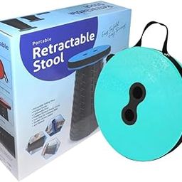 Drumstone Telescopic Stool Portable - Lightweight Foldable Stool | Max Load 397 lb | Adjustable Height Collapsible Stool for Adults | Camping, Fishing for Outdoor Enthusiasts-image-5
