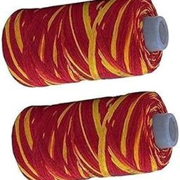 Kalawa Raksha Sutra Mota Dhaga 100% Cotton Sacred Thread Moli Wrist Dhaga for Pooja Mauli Red and Yellow Puja (Pack of 2 Pieces) SW1-image-17