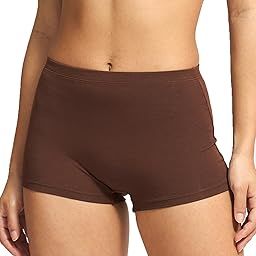 High Coverage Bamboo Micro Modal Spandex Boy Shorts Panties for Women with No Marks Waistband and StayFresh Treatment-image-12