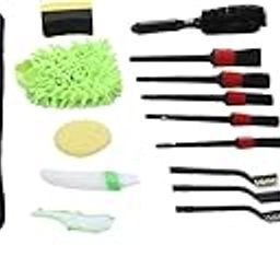 Car Wash Tools Set, Car Cleaning Tools Kit Varisized Portable for Exteriors for Exhaust Pipe for Window for Interiors for Tire for Carpet-picture-23