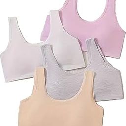 Sports Bra for Women & Girls, Cotton Non-Padded Full Coverage Beginners Activewear Training Bra for Teenager Kids AAJ5017_AIR-image-73
