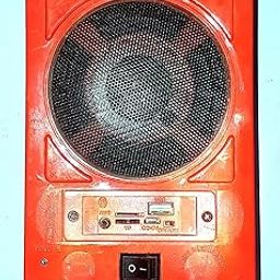 UK Traders Plastic USB/SD Card Port MP3 Player with AUX Port (Red)-image-37