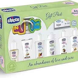 Chicco Baby Moments Delight Gift Pack (Green) with 7 Baby Skin & Haircare Products and a Rattle Toy | Baby Care Gift Set for Newborn Baby Shower, New Parents, and Birthdays | Phenoxyethanol Free-17