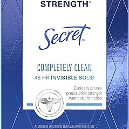 Secret Clinical Strength Completely Clean Invisible Solid Antiperspirant/Deodorant, Travel Size, 0.5 Oz-42