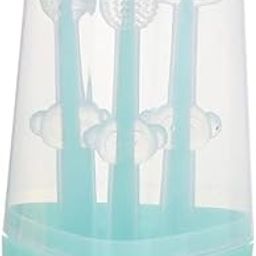 Cuteably Baby Toothbrush Set, 3-in-1 (Pista)-24