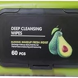 Hydrating Beauty Clean & Glow Makeup Remover Wipes with Aloe Vera, Cucumber, and Vitamin E – Refreshing and Soothing Facial Wipes - 60 Pieces-89