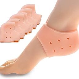 CIONOR Silicone Gel Heel Cups Cushion Insoles Soles Pain Relieve Foot Protectors Spur Support Shoe pad Anti Crack Heel Socks Inserts for Women and Men (Half Heel)-image-96