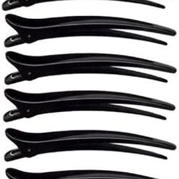 VEDETIC 6Pcs Plastic Prong Alligator Hair Clip | Thick Hair Barettes Hair Clamps for Styling and Cutting, Compartment Clips for Hairdresser, Professional Salon Hair Clip-53