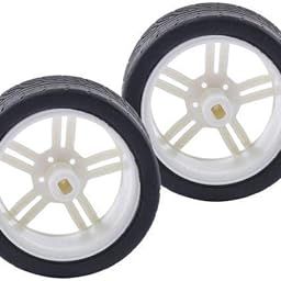 UJEAVETTE 4x2pcs Rubber Tire TT Motor Car Wheel RC Model DIY Toy Car accessories #1-image-29