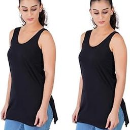 Women's Premium Cotton Suit Slip/Long Camisole Combo Pack of 2-5