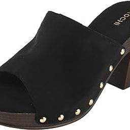mochi Women Platform Mules UK/6 EU/39(34-363) Black-picture-10