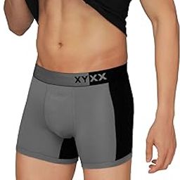 Men's Dualist Micromodal Regular Fit Colorblock Antimicrobial Trunk with No Marks Waistband-6