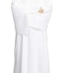 Hijab's Womens White Prayer Dress Namazi White Dress-image-71