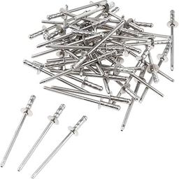 Losa DOME HEAD POP RIVETS OPEN BLIND STAINLESS STEEL 50pcs 3mm dia-picture-32