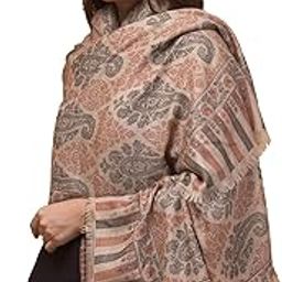 Women’s Ultra Soft Luxury Pashmina Pure Wool Kashmiri Kani Weave Shawl/Wrap for Winters-image-64