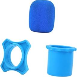 Microphone Sponge Cover Bottom Rod Sleeve Holder for Speech Live Performance Blue-picture-20