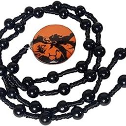 Lord Hanuman Glass Pendant Locket With Black Beads Thread For Boys & Girls-picture-17