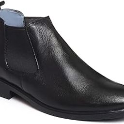 Chelsea Boots For Men ZA-1133 | Genuine leather anti-slip ankle length shoes-image-27