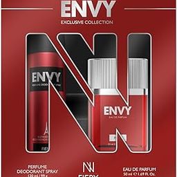ENVY FIERY Gift Pack - Deodorant 120ML + Perfume 50ML | Long Lasting Fragrance for Men-16